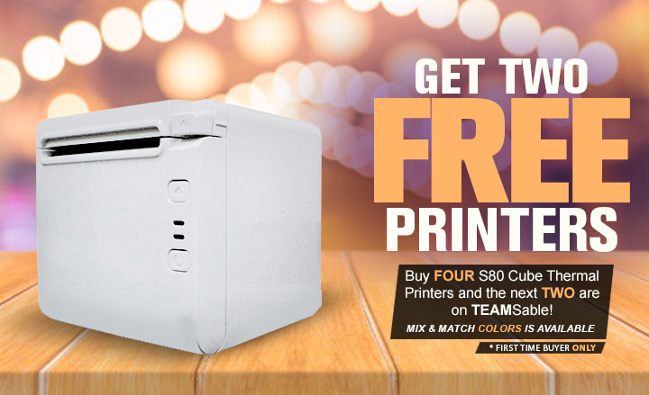 4 for 2 Cube Thermal Printer Promotion